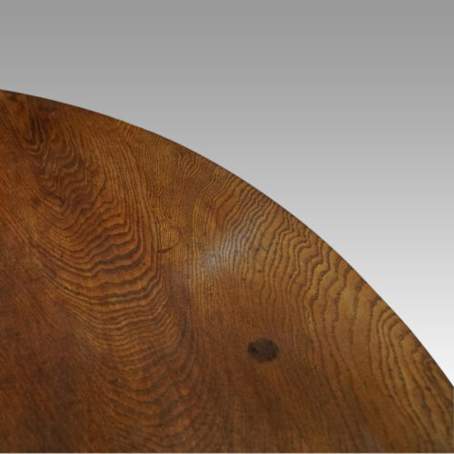 Large oak Edwardian gateleg dining table oak detail