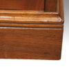 Pair of Edwardian walnut open bookcases front plinth