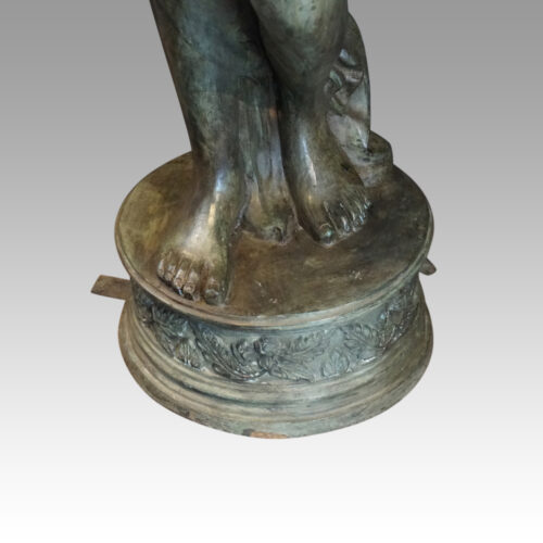 Pair of bronze lanterns base 1