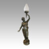 Pair of bronze lanterns full length 1