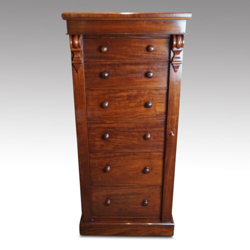 Victorian mahogany Wellington chest