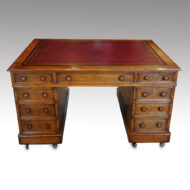 Victorian oak partners desk