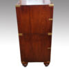 Victorian teak military chest side