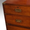Victorian teak military chest top drawer