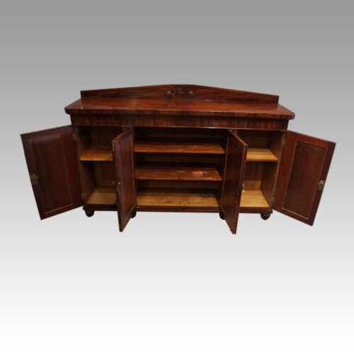 William IV mahogany sideboard inside