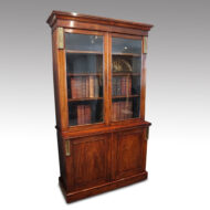 William IV rosewood library bookcase angle