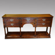 19thc oak dresser base
