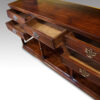 19thc oak dresser base drawers open