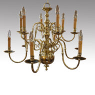 Brass chandelier 2 tier
