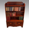 Edwardian inlaid open bookcase