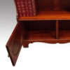 Edwardian inlaid open bookcase cupboard