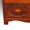 Edwardian inlaid open bookcase door panel