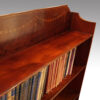 Edwardian inlaid open bookcase top shelf