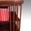 Edwardian mahogany library revolving bookcase slats