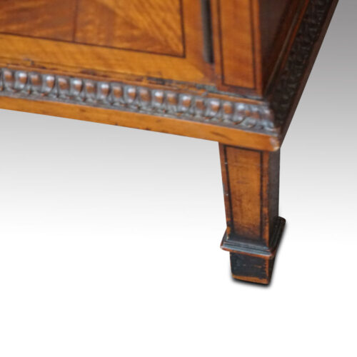 Edwardian satinwood waterfall bookcase leg