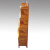 Edwardian satinwood waterfall bookcase side view