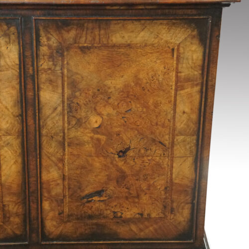 George V Walnut dressing table panel