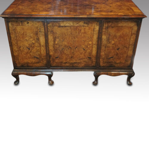 George V Walnut dressing table rear