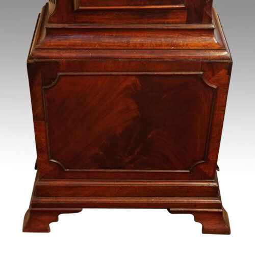 Georgian mahogany longcase clock base