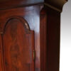 Georgian mahogany longcase clock corner case