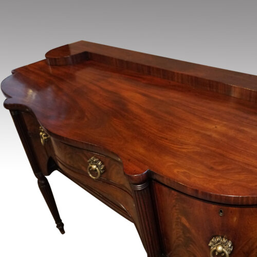 Georgian mahogany sideboard top