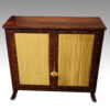Regency brass inlaid side cabinet