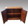 Regency brass inlaid side cabinet cupboard open