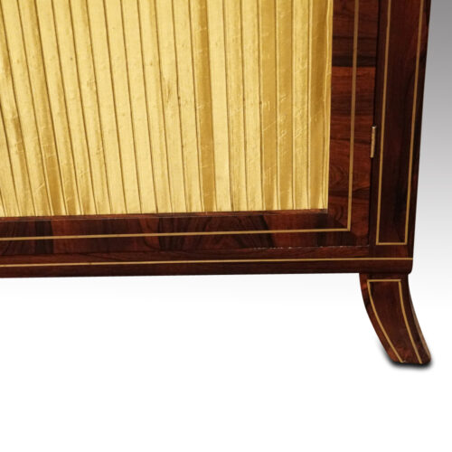 Regency brass inlaid side cabinet leg
