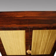 Regency brass inlaid side cabinet top