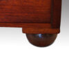 Victorian mahogany campaign chest foot
