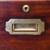 Victorian mahogany campaign chest handle
