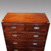 Victorian mahogany campaign chest top