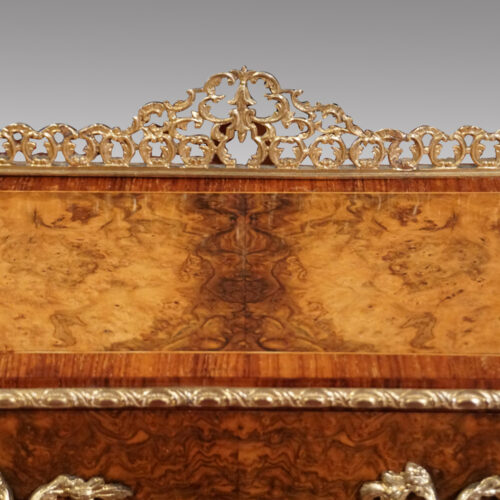 Victorian walnut inlaid writing table gallery