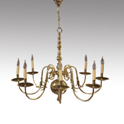 Dutch brass chandelier