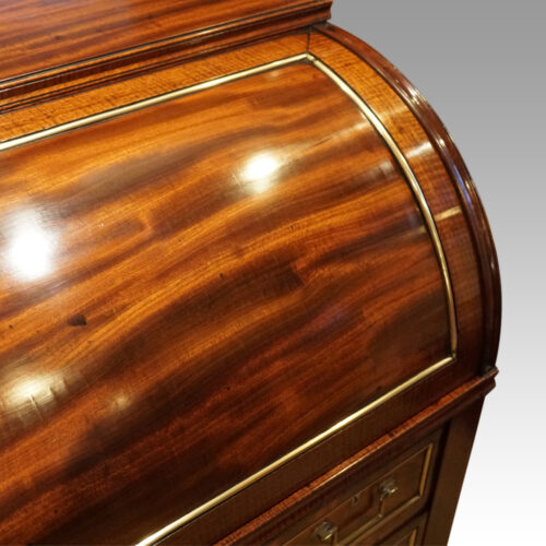 Antique mahogany cylinder desk cylinder
