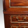 Antique mahogany cylinder desk detail