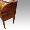 Antique mahogany cylinder desk end view