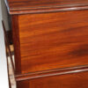 Antique mahogany cylinder desk rear detail