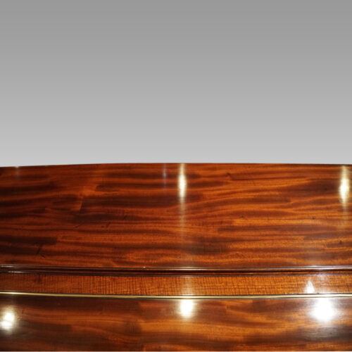Antique mahogany cylinder desk top ledge