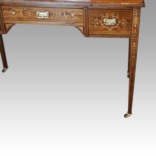 Edwardian inlaid rosewood desk box drawer