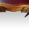 Edwardian inlaid rosewood writing table bow centre