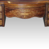 Edwardian inlaid rosewood writing table centre drawer