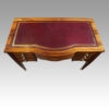 Edwardian inlaid rosewood writing table top leather