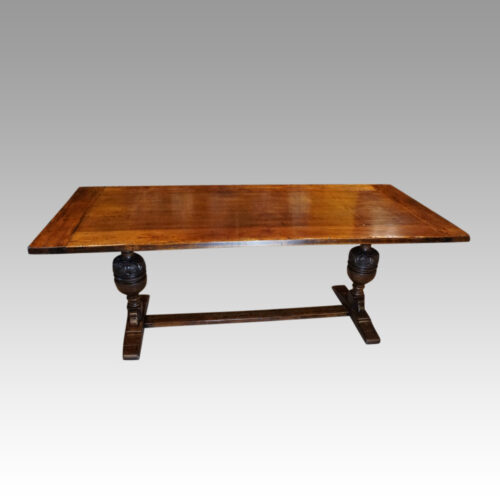 Edwardian oak refectory table