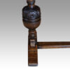 Edwardian oak refectory table bulbous