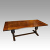 Edwardian oak refectory table side