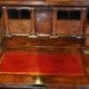 George I walnut double dome bureau bookcase interior door