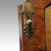 George I walnut double dome bureau bookcase well