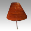George V mahogany 3 pillar dining table length