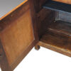 Georgian oak dresser base cupboard interior